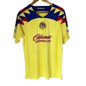 Las Aguilas Club America Jersey Men's Sz XL 2023/24 Soccer Home Yellow 15 Mexico